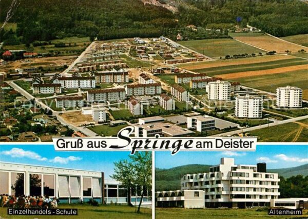 Springe Deister Fliegeraufnahme Einzelhandels Schule Al