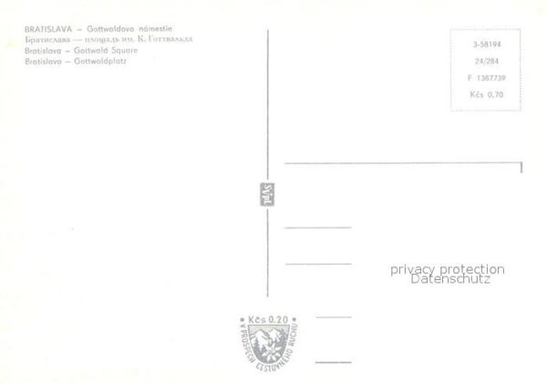 Bratislava Pressburg Pozsony Gottwaldovo namestie – Bild 2