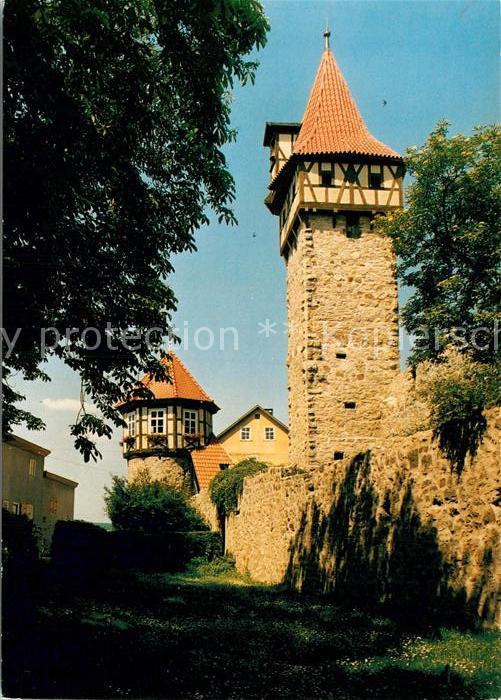 Ostheim Rhoen Kirchenburg St Michael Waagglockenturm