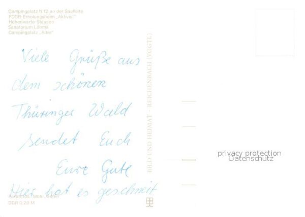Hohenwarte Campingplatz FDGB Erholungsheim Aktivis – Bild 2