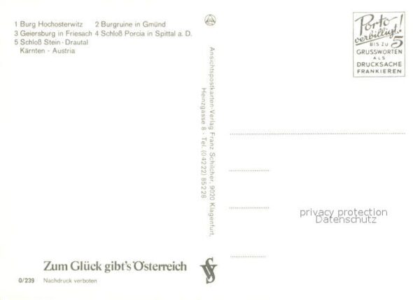 Kaernten Burg Hochosterwitz Geiersburg in Friesa – Bild 2