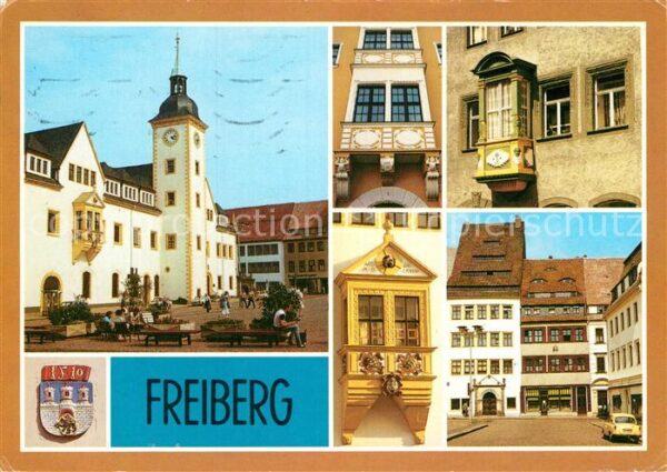 Freiberg Sachsen Rathaus Obermarkt Meissner Gasse Rathau