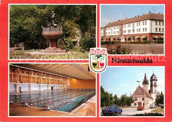 Fuerstenwalde Spree Grassnick Brunnen Mühlenstrasse Schwimm
