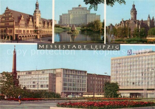 Leipzig Altes Rathaus Opernhaus Schwanenteich N