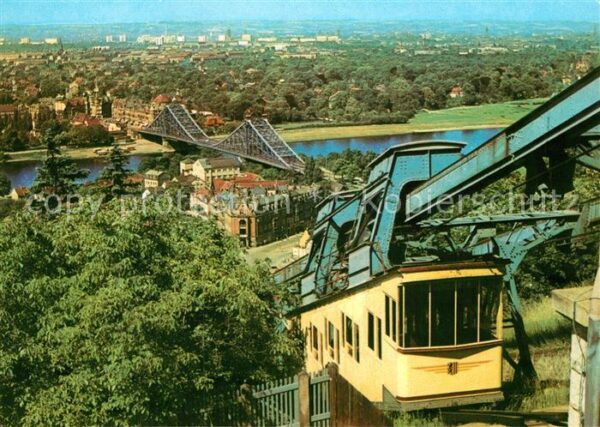 Dresden Blick von der Loschwitzhöhe zum Blauen