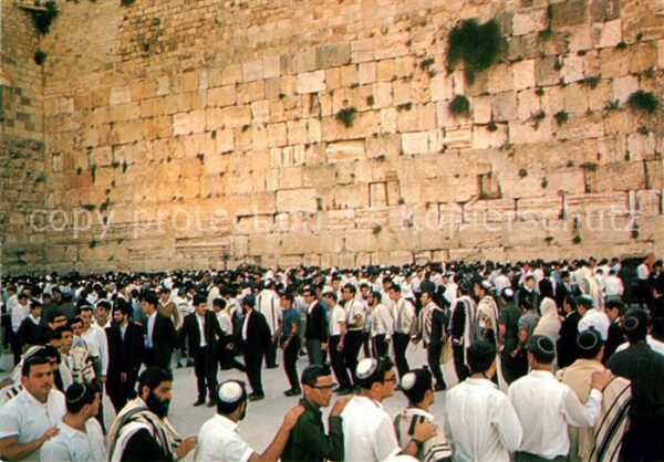 Jerusalem Yerushalayim Congregation at the Wailing Wall