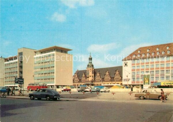 Leipzig Altes Rathaus Messeamt und Messehaus am