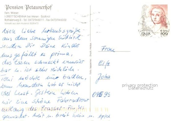 Schenna Meran Pension Petaunerhof – Bild 2
