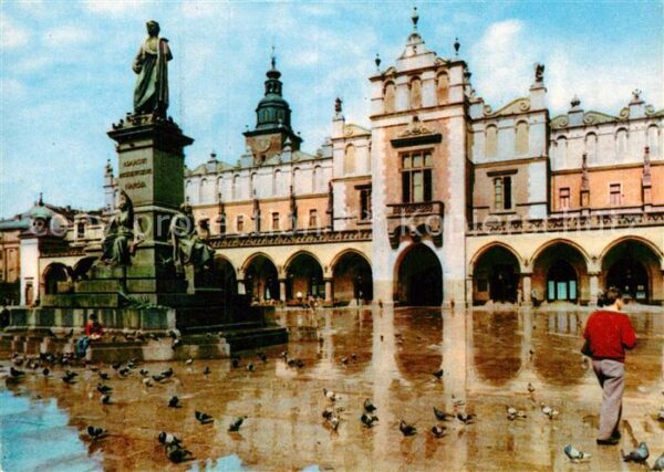 Krakow Krakau Pomnik Adama Mickiewieza proj Teodora R