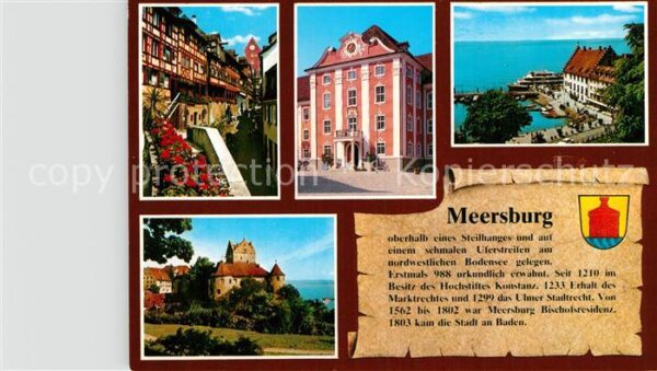 Meersburg Bodensee An der Steige Neues Schloss Hafen Altes