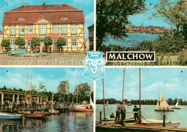 Malchow Rathaus Stadtblick Seglerheim Seglerhaf