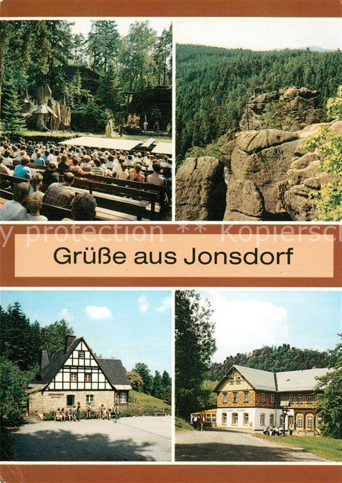 Jonsdorf Waldtheater Blick zur Schluchtwand Juge