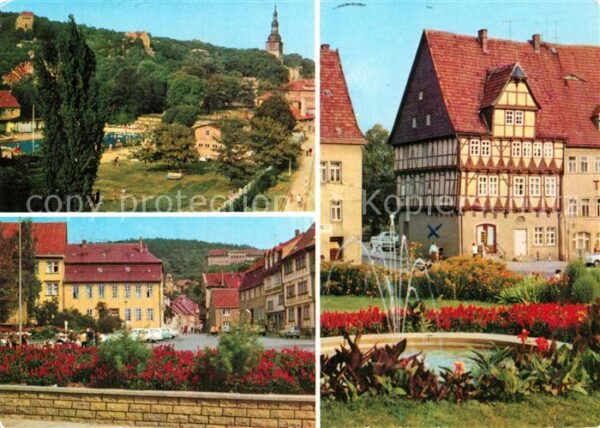 Bad Frankenhausen Soleschwimmbad Anger Historischer Fachw