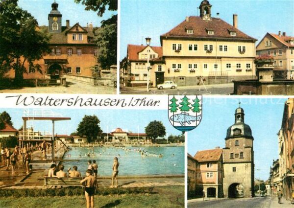 Waltershausen Gotha Schloss Tenneberg Rathaus Markt Schwimm