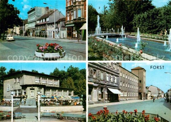 Forst Lausitz Strasse des Friedens Rosengarten HOG im