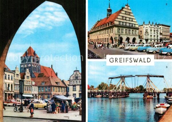 Greifswald PdF Rathaus Wiecker Brücke
