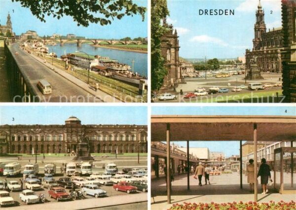 Dresden Brühlsche Terrasse Theaterplatz Semperg