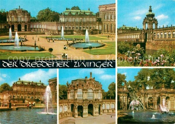 Dresden Zwingerhof Kronentor Wahlpavillon Nymph