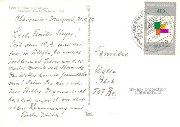 Lindenberg Allgaeu Stadtpfarrkirche Peter und Paul – Bild 2