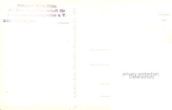 Buehl Baden Friedrich Hilda Heim – Bild 2