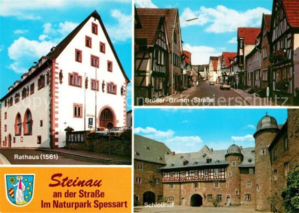 Steinau Strasse Rathaus Brüder Grimm Straße Schlosshof