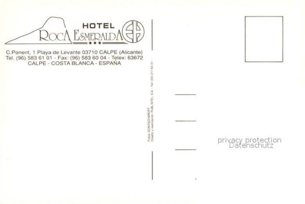 Calpe Hotel Roca Esmeralda – Bild 2