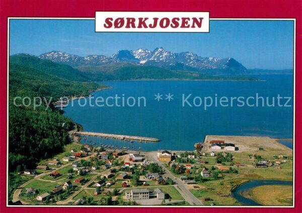 Norwegen Norge Sorkjosen Fliegeraufnahme
