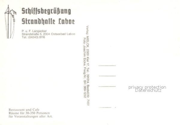 Laboe Schiffsbegrüßung Strandhalle – Bild 2