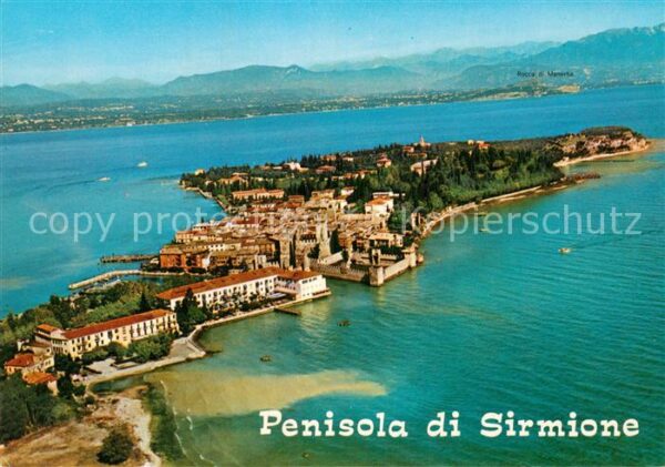 Sirmione Lago di Garda Fliegeraufnahme