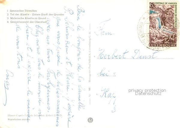 Luxemburg Luxembourg Spanisches Türmchen Tal der Alzette Pan – Bild 2