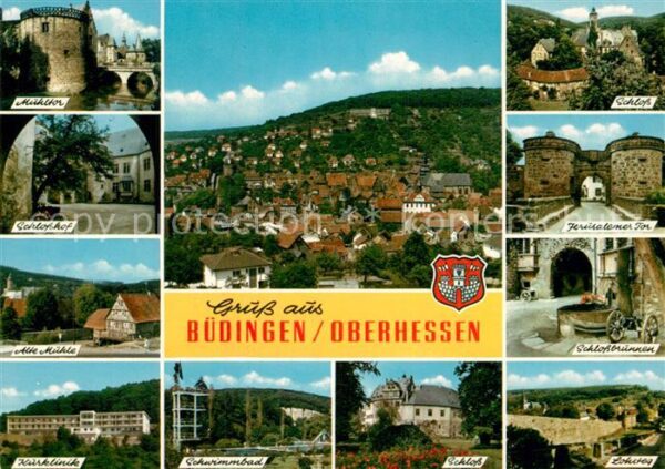 Buedingen Hessen Mühltor Schlosshof Schloss Jerusalemer