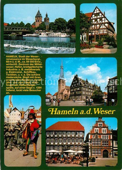 Hameln Weser Rattenfänger Kirche Marktplatz Rathaus