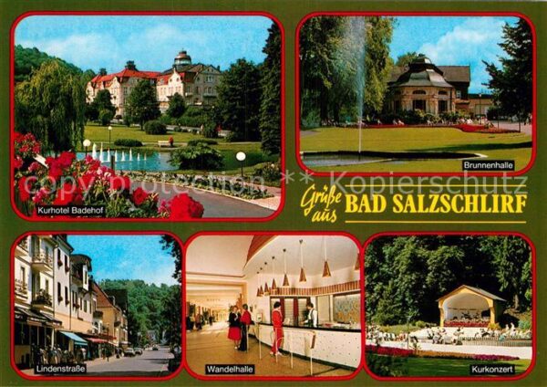 Bad Salzschlirf Kurhotel Badehof Brunnenhalle Lindenstr