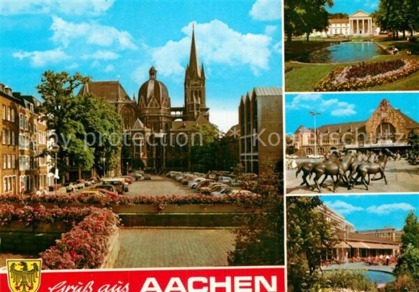 Aachen Dom Pferdedenkmal