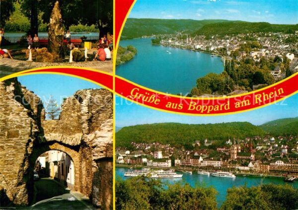 Boppard Rhein Panoramen Stadtmauerreste Park