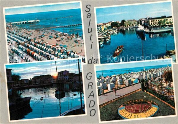 Grado Pineta Strand Panorama Blumenrondell