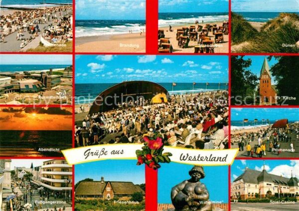 Westerland Sylt Promenade Fußgängerzone Kurmittelhaus S