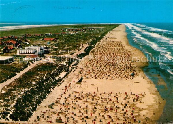 Juist Nordseebad Fliegeraufnahme Strand