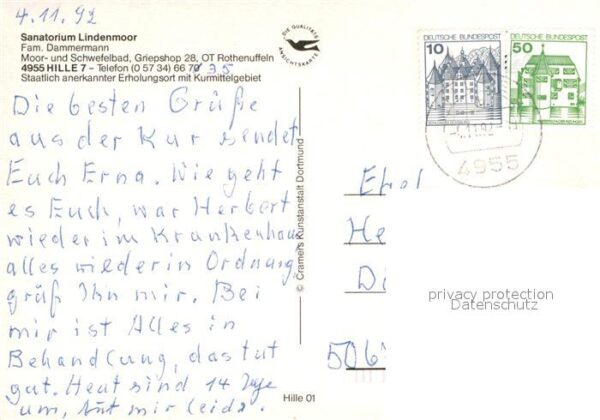 Rothenuffeln Sanatorium Lindenmoor Gymnastikraum Moo – Bild 2