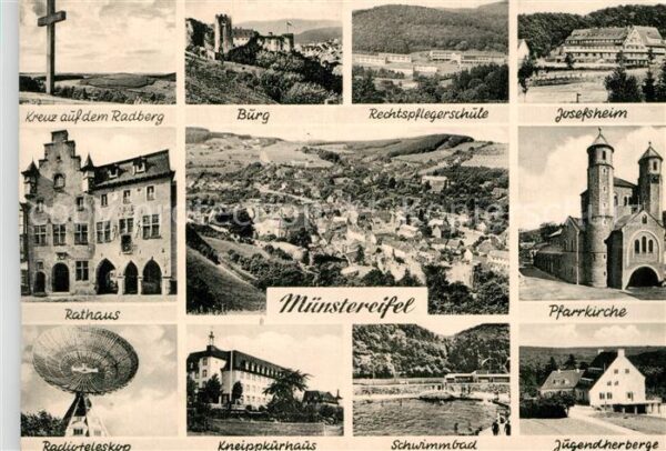 Muenstereifel Bad Rathaus Kreuz Radberg Burg Josefsheim R