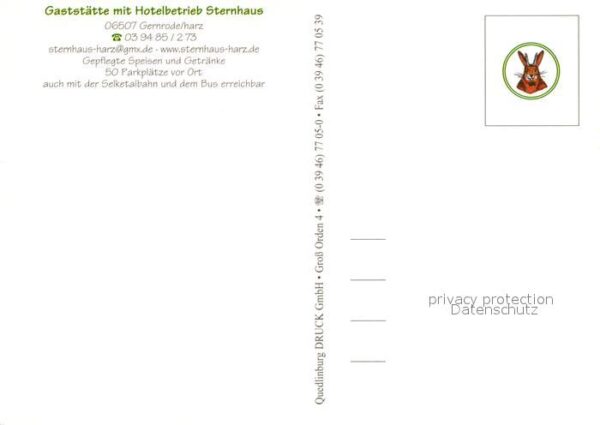 Gernrode Harz Gaststätte Sternhaus – Bild 2