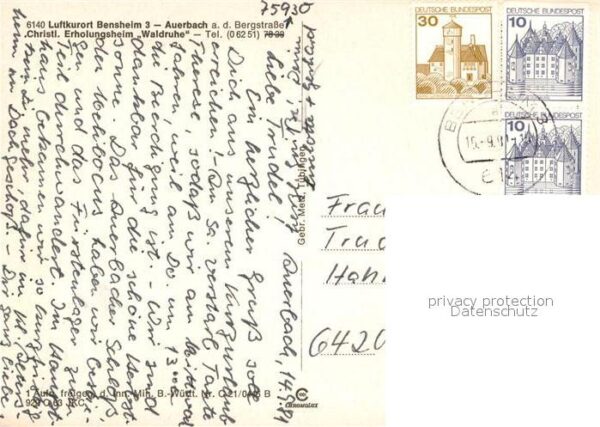 Auerbach Bergstrasse Christliches Erholungsheim Waldruhe – Bild 2
