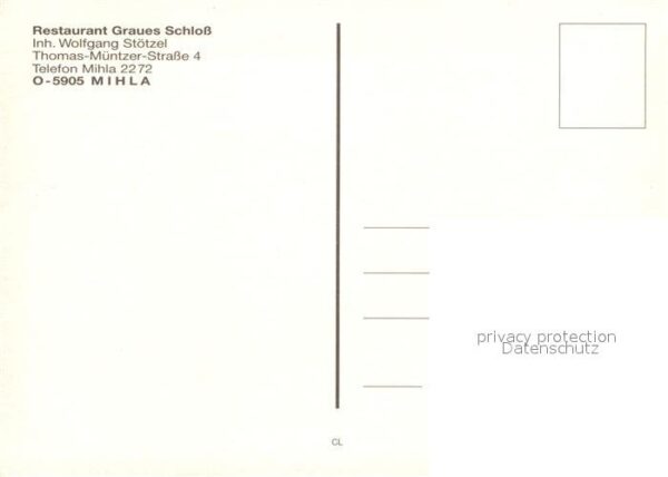 Mihla Graues Schloss Gaststube Treppenaufgang – Bild 2