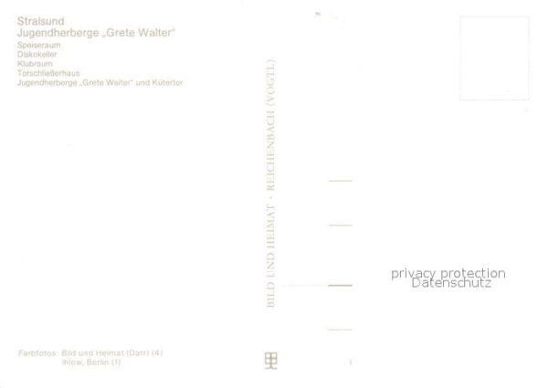 Stralsund Mecklenburg Vorpommern Jugendherberge Grete Walter Speiseraum – Bild 2