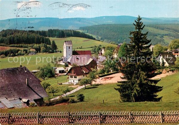 Saig Schwarzwald Südhang des Hochfirst Kirche Teilansich