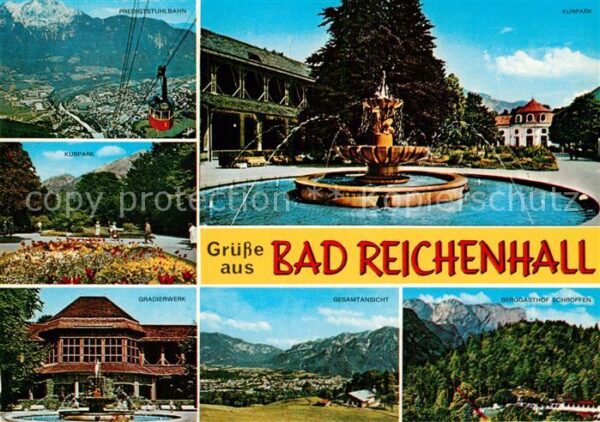 Bad Reichenhall Kurpark Predigstuhlbahn Gradierwerk Ges