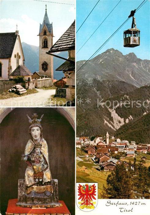 Serfaus Tirol Kirche Seilbahn Madonnenstatue