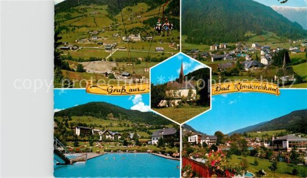 Bad Kleinkirchheim Kaernten Seilbahn Fliegeraufnahme Schwimmbad Par