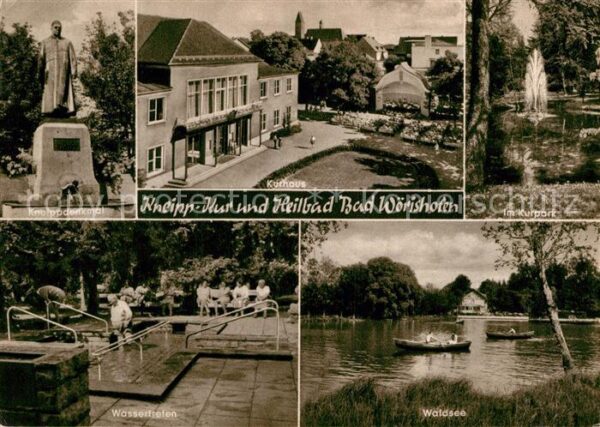 Bad Woerishofen Kurpark Kurhaus Kneippdenkmal Wassertre