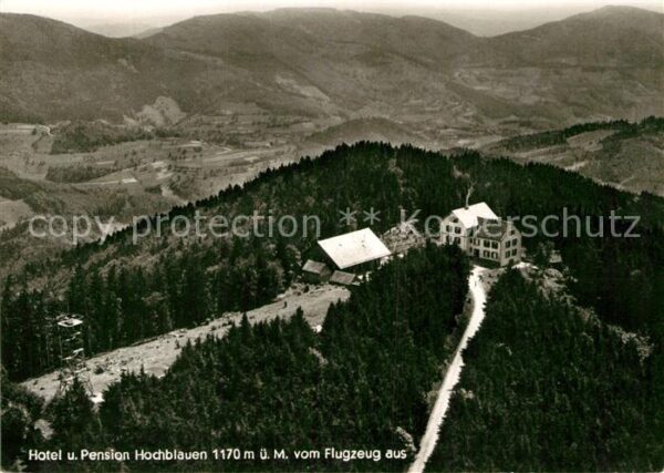 Hochblauen Fliegeraufnahme Hotel Pension Hochblaue